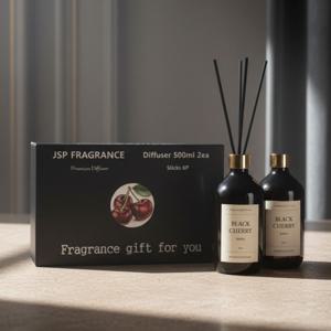 JSP 프리미엄 대용량 디퓨저 선물세트 500ml 2개 +스틱6개 넓게 퍼지는 프리미엄 향기