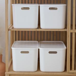 보노홈 리빙박스 L 2개 펜트리 수납 플라스틱 박스 팬트리 정리 속옷 양말 소품 다용도 보관함
