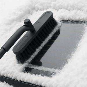 자동차 차량용 성에제거기 눈 빗자루 스노우 앞유리 브러쉬 스크래퍼 회전형