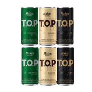 맥심 티오피 커피 200ml x 72캔 스위트 아메리카노 마스터라떼 더블랙 캔커피 미니캔 사무실 회사 단체