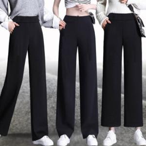 (스타배송)힙제이 (S~4XL) 기장선택가능 기모바지 와이드팬츠부츠컷 2종택1 겨울바지 여성 빅사이즈까지