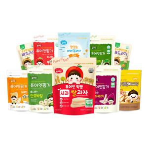 퓨어잇 유기농 떡뻥 아이 쌀과자 간식 골라담기+증정 10+2