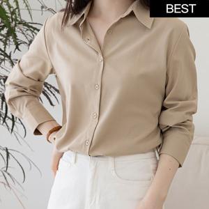 링클프리 여성 셔츠 블라우스 구김없는 면접 남방 14color