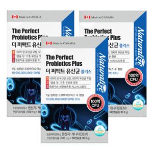 퍼펙트 프로바이오틱스 유산균 60캡슐 3개 6개월분