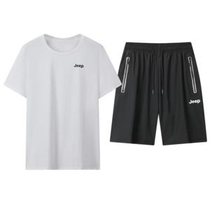 지프 JEEP 반팔티 반바지 오버핏 트레이닝 운동복 상하세트 8826