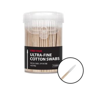 FINDYOU 파인듀 케이스 다용도 초미세 면봉 400개입 닿는 순간 디테일까지 깔끔해지는 초미세 면봉