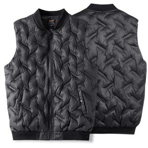 남성 시보리 카라 기능성 웰론 패딩조끼 방풍/발수 골프웨어 방한복