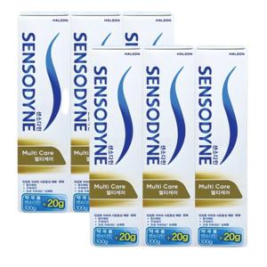 센소다인 멀티케어 치약 120g x 6개 시린이 고불소 충치 약국 민감성 치아