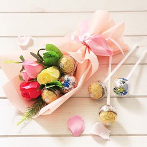 페레로로쉐 초콜릿 비누 꽃다발 졸업식 축하 생일 기념일 이벤트 선물  비누꽃 축하꽃