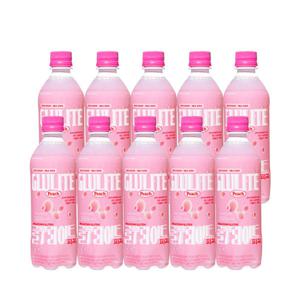 글루라이트 500mlx10개입/ 글루텐 분해 특허 유산균 탄산음료 밀크소다 복숭아맛 신상음료