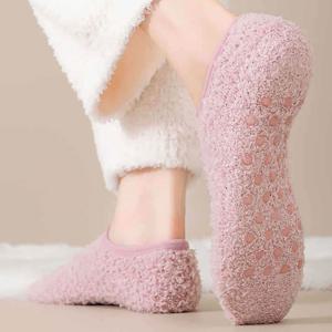 여성용 수면양말 미끄럼방지 덧신 발목 겨울용 양말