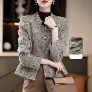 여성 잔체크무늬 트위드 자켓