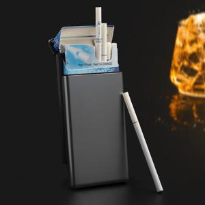 1+1 슬라이딩 메탈 담배케이스 슬림형 담배파우치 담배갑 파우치 담배꽁초케이스 밀어서여는케이스