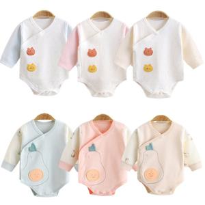 [조이멀티]패치곰 아보카도 배냇저고리형 유아 바디슈트 204595