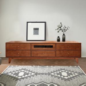 올림푸스 원목 티비다이 서랍장 선반 TV 거실장 서랍형 2000