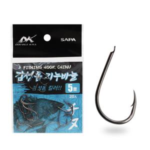 DK 감성돔 지누바늘 5호 블랙니켈 20개입 낚시바늘
