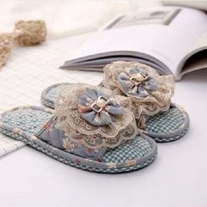 쓰리몰 플라워 이중쿠션 실내화 층간소음방지 거실화