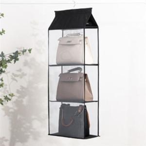 심플 걸이식 3칸 가방정리대 보관행거 가방거치대