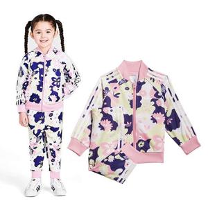 [아디다스 키즈](85~95) 아디다스키즈 유아 매장인기 플로럴 슈퍼스타 상하세트-HE6929