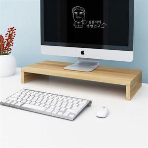 원목 모니터 받침대A 1단 선반 스탠드 PC받침대