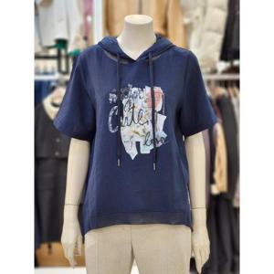 SOUP 세이브존07 레터링 후드 반팔티 OA4STT1