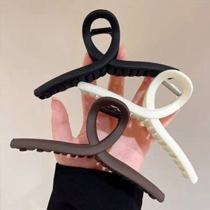 HOTBBA / 무광 꼬임 헤어집게핀 LM 0311