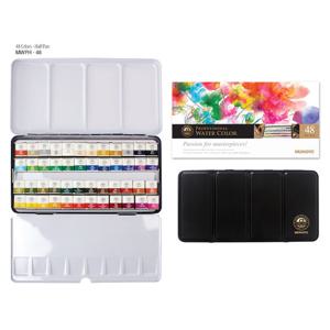 문교 수채화 고체물감 48색