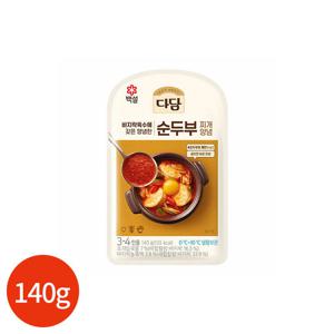 백설 다담 바지락 순두부 찌개 양념장 140g x 3개