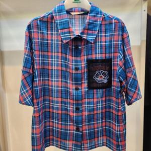 그린조이 HC07 여성 체크 남방 GP24WS84W