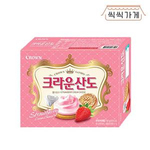 [씩씩가게] 크라운산도 딸기크림치즈 161g