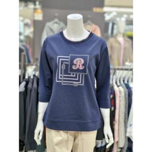 화이트호스 세이브존05 네크 주름 7부 소매 블라우스 A252403