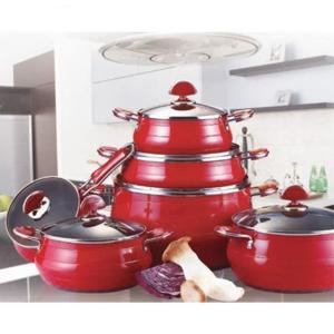 튼튼한냄비 가벼운 반영구 포시아 레드 양수 24cm 양은편수냄비