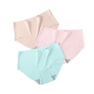 여성 심리스 실크 팬티 7컬러 1P 노라인 여름 속옷