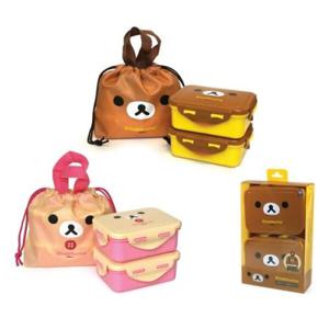 아트박스/엠제이씨 리락쿠마 사각밀폐 2단 도시락