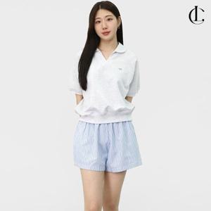 엘케이트 여자 맨투맨 캐주얼 반팔티 무지 크롭 티셔츠 LID017