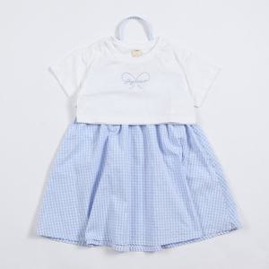 치크 크롭 레이어드티+원피스 세트 CKRT2545G