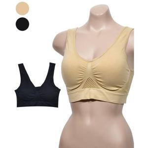 편한 노와이어 컷팅 심리스 빅사이즈 브라탑 브라자