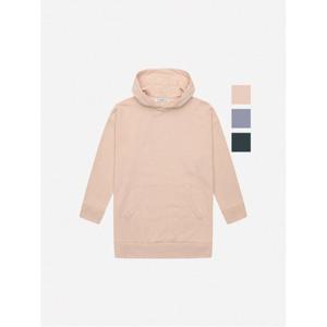 [뱅뱅]여성 베이직 루즈핏 롱 후드티 (NTI665)