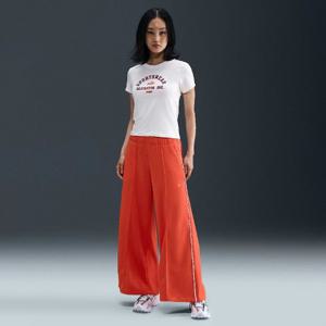 나이키바지 SQJ IH8515-633 스포츠웨어 여성 미드라이즈 와이드 레그 트랙 팬츠