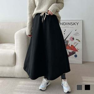 온나핏 자비스 포켓 와이드 기모 롱스커트 SD-221063