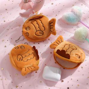 붕어빵 동전 지갑 키링 에어팟 케이스 보관 파우치 미니 열쇠 지갑 가방 고리 인형