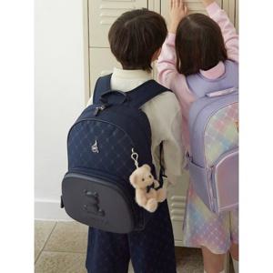 [빈폴키즈] 모노그램 몰드형 책가방 2SET  네이비 (BI61D4U07R)