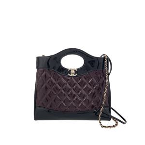 [엘러브] 샤넬 31백 미니 버건디/블랙 페이던트 5ET1983