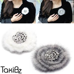 [타키비즈] 쥬얼파티 밍크 자석브로치