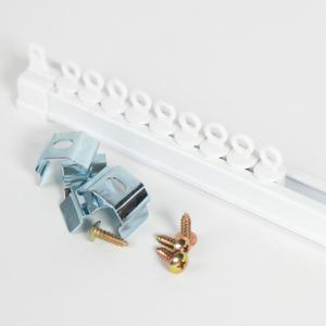 화이트 길이조절 커튼레일 260~470