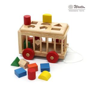 [우토 토이즈] 우토 슬롯카트 원목 도형맞추기 장난감 유아 발달