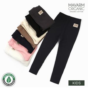 [마밤]마밤 오가닉 도톰한 아동 골지레깅스 9부 올블랙