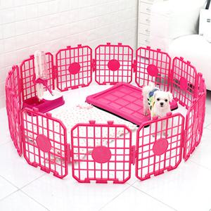 강아지 애견 울타리 펜스 4색 대형 12P 아몬스 행복한 개 철조망