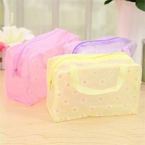 [마물샵] 미니 패턴 투명 비치백 방수백 목욕 수영 가방