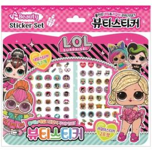 LOL 뷰티스티커  붙이는 네일&귀걸이 꾸미기 SET [스티커북]